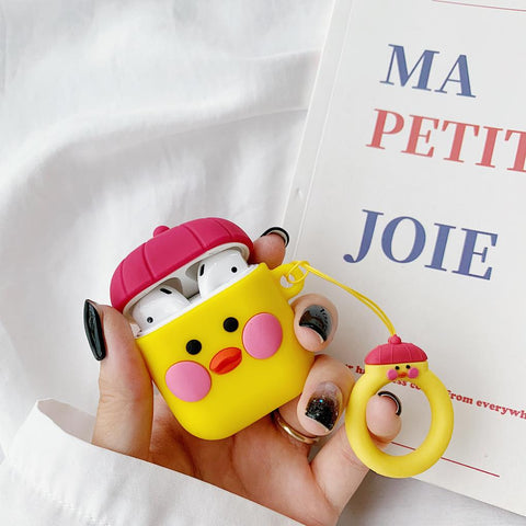 Image of Cute Hyaluronic Acid Duck Earphone Case For Apple Airpods 1/2