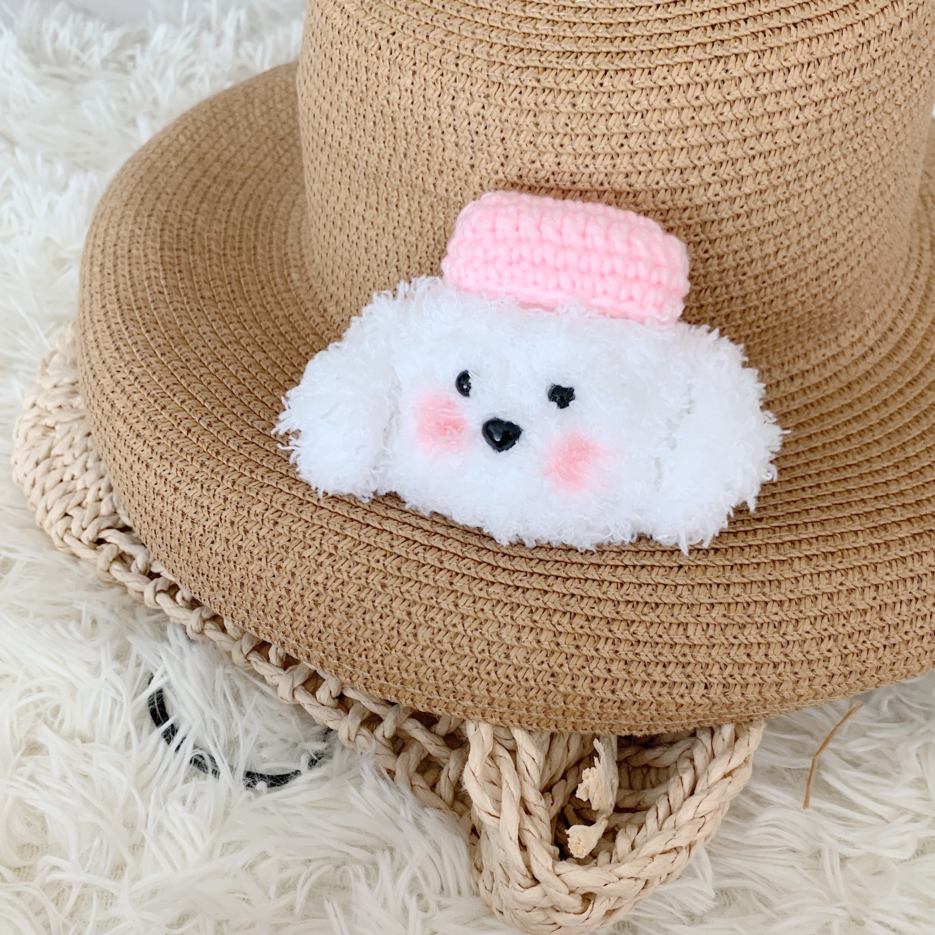 Cute Dog Knitted Plush Airpods Case for G1 G2
