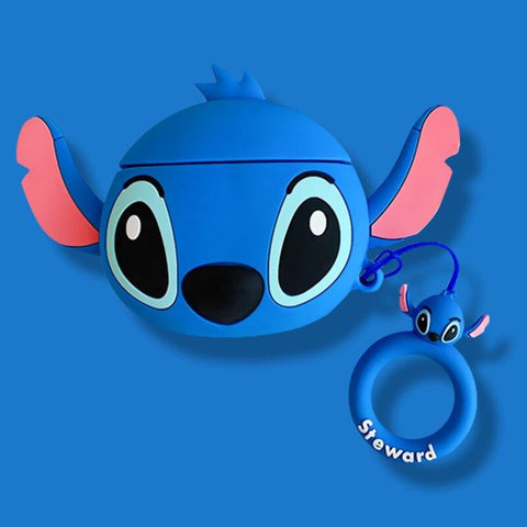 Image of Disney AirPods 2 Case Soft Silicone 3D Anime Toys Stitch/Venom/Babe Yoda/Star Wars/Winnie Protective Cover for AirPods Earphones