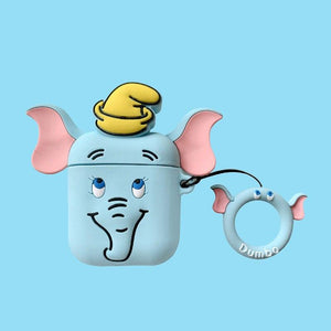 Disney AirPods 2 Case Soft Silicone 3D Anime Toys Stitch/Venom/Babe Yoda/Star Wars/Winnie Protective Cover for AirPods Earphones