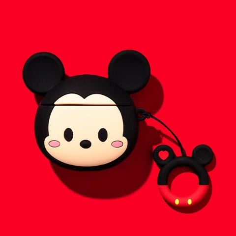 Image of Disney AirPods 2 Case Soft Silicone 3D Anime Toys Stitch/Venom/Babe Yoda/Star Wars/Winnie Protective Cover for AirPods Earphones