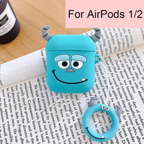 Image of Disney AirPods 2 Case Soft Silicone 3D Anime Toys Stitch/Venom/Babe Yoda/Star Wars/Winnie Protective Cover for AirPods Earphones