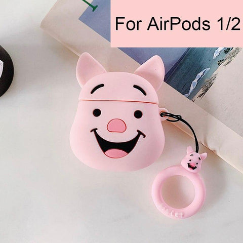 Image of Disney AirPods 2 Case Soft Silicone 3D Anime Toys Stitch/Venom/Babe Yoda/Star Wars/Winnie Protective Cover for AirPods Earphones