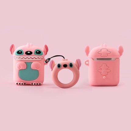 Image of Disney AirPods 2 Case Soft Silicone 3D Anime Toys Stitch/Venom/Babe Yoda/Star Wars/Winnie Protective Cover for AirPods Earphones
