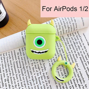 Disney AirPods 2 Case Soft Silicone 3D Anime Toys Stitch/Venom/Babe Yoda/Star Wars/Winnie Protective Cover for AirPods Earphones