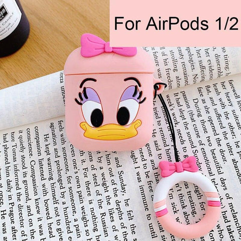 Image of Disney AirPods 2 Case Soft Silicone 3D Anime Toys Stitch/Venom/Babe Yoda/Star Wars/Winnie Protective Cover for AirPods Earphones