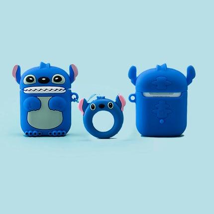 Image of Disney AirPods 2 Case Soft Silicone 3D Anime Toys Stitch/Venom/Babe Yoda/Star Wars/Winnie Protective Cover for AirPods Earphones