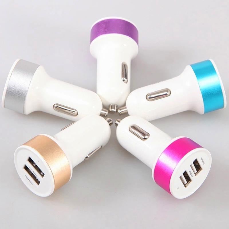 wholesale bulk stock Dual USB port Car Charger with retail packaging option