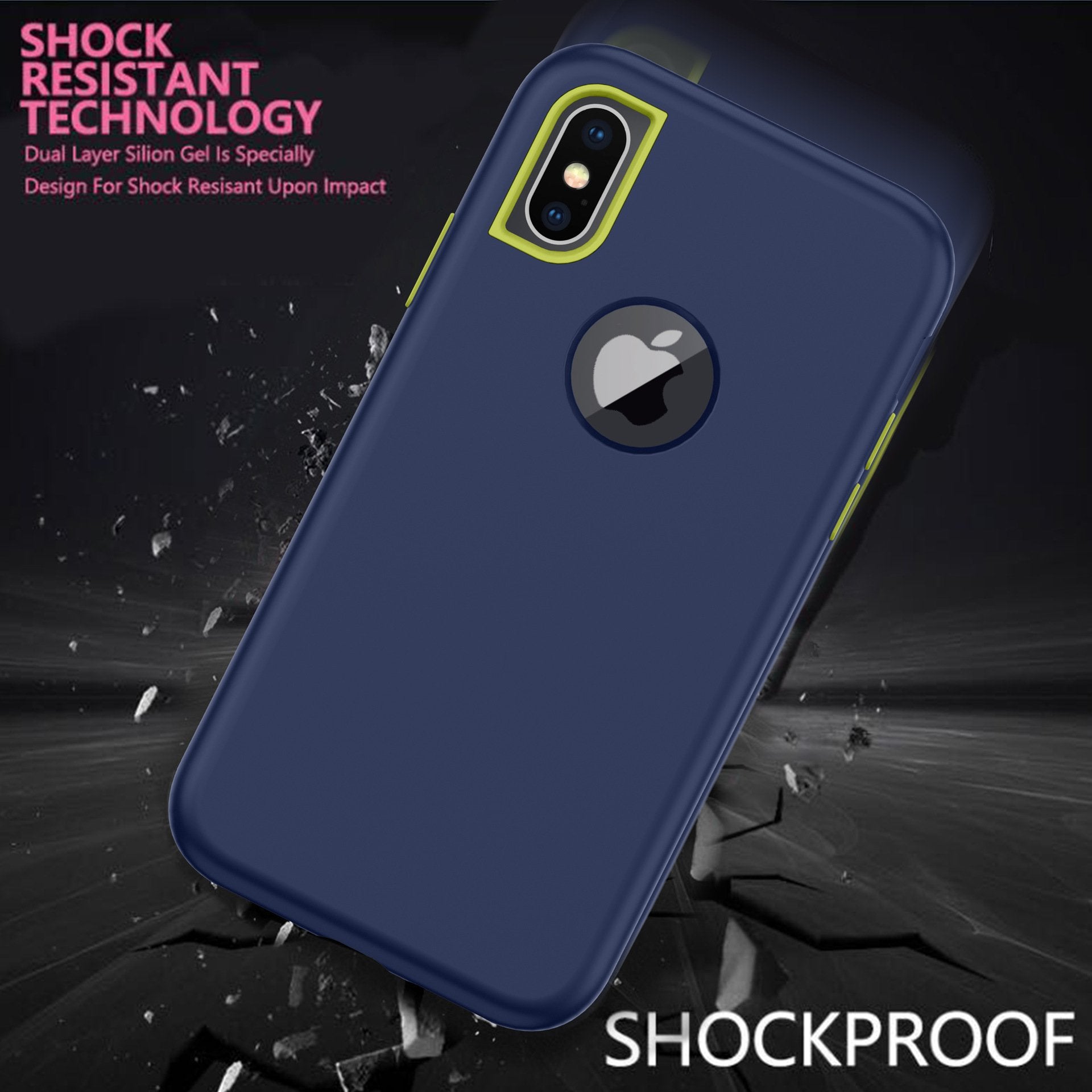 Durable PC+TPU 3 Layers Hybrid Anti-shock Phone case