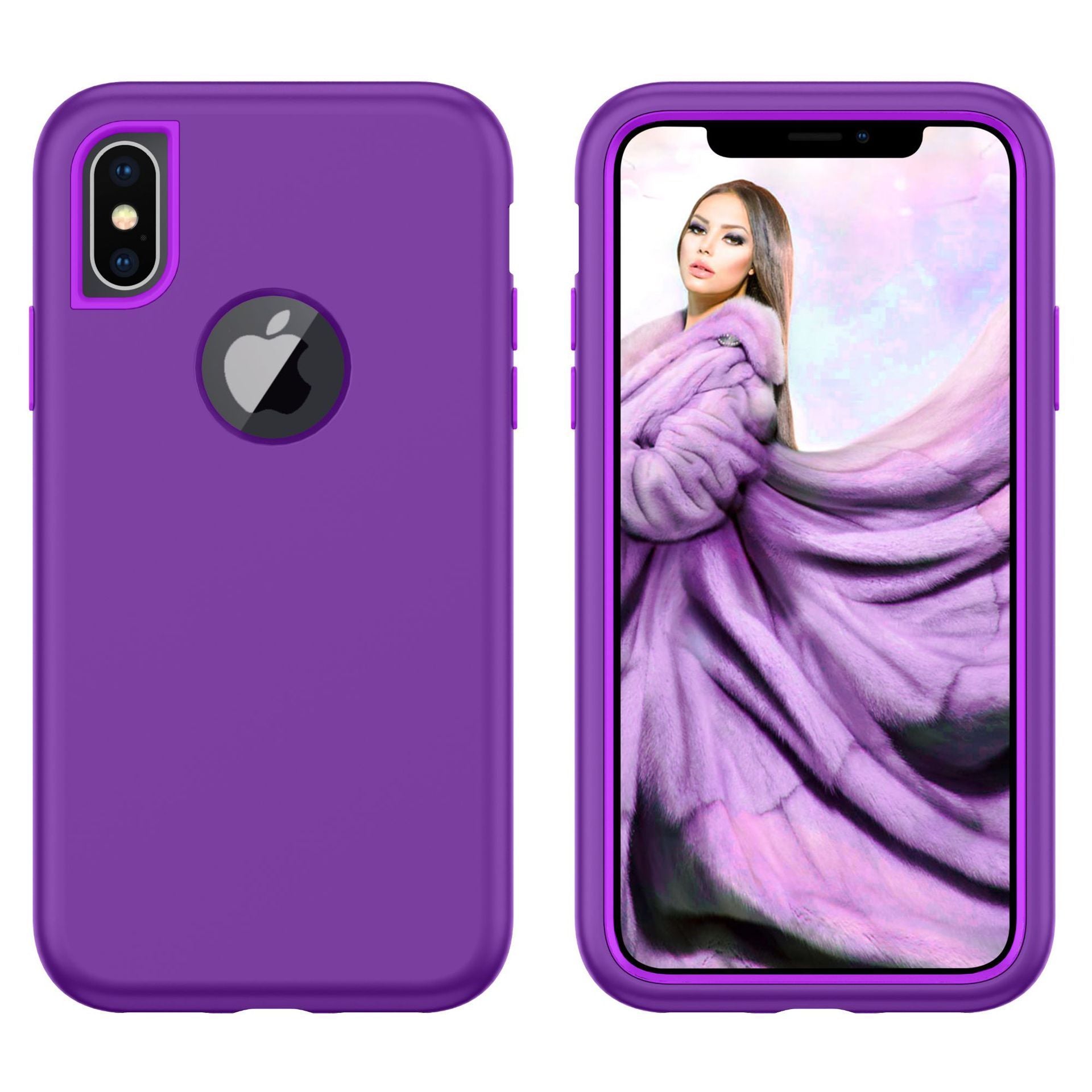 Durable PC+TPU 3 Layers Hybrid Anti-shock Phone case