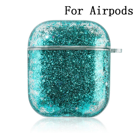 Image of Dynamic Liquid Case For AirPods Cases Glitter Liquid Cover For AirPod 2 Covers Protector For Air Pods Pro Bumper Hard Coque Etui