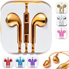 Electroplated iPhone iPad Earbuds with Volume Control & Mic 3.5mm