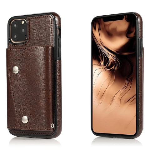 Image of Fashion Flip Leather Phone Case with card slot wallet for all iphone models