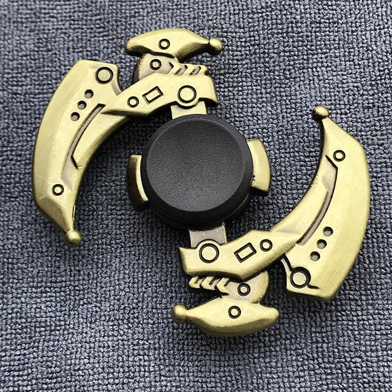 Fidget Spinner Brass Color Zinc Alloy Metal Hand Spinner