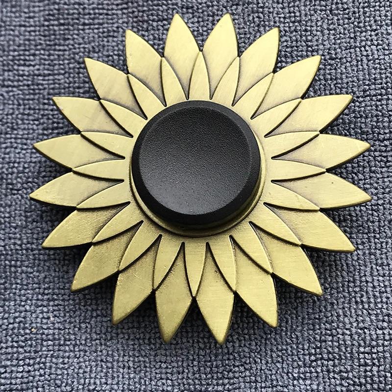 Fidget Spinner Brass Color Zinc Alloy Metal Hand Spinner
