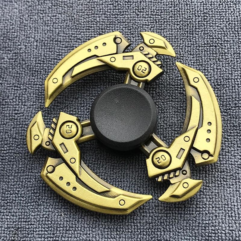 Fidget Spinner Brass Color Zinc Alloy Metal Hand Spinner