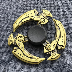 Fidget Spinner Brass Color Zinc Alloy Metal Hand Spinner