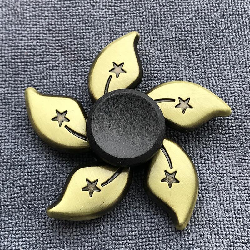 Fidget Spinner Brass Color Zinc Alloy Metal Hand Spinner