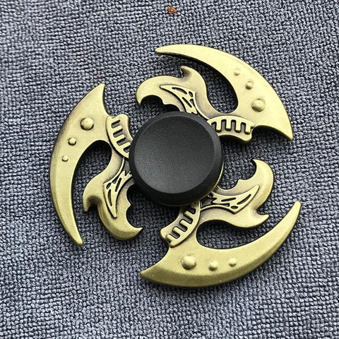 Image of Fidget Spinner Brass Color Zinc Alloy Metal Hand Spinner
