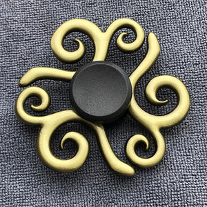Fidget Spinner Brass Color Zinc Alloy Metal Hand Spinner