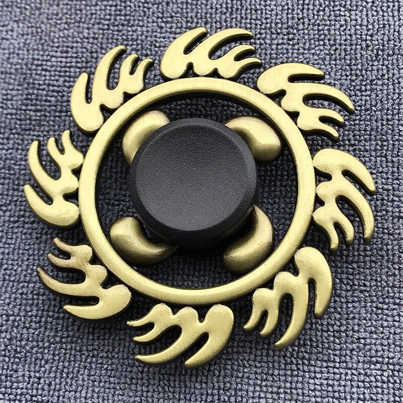 Fidget Spinner Brass Color Zinc Alloy Metal Hand Spinner