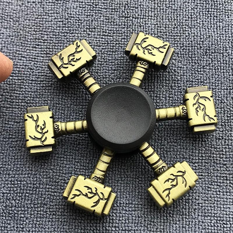 Fidget Spinner Brass Color Zinc Alloy Metal Hand Spinner