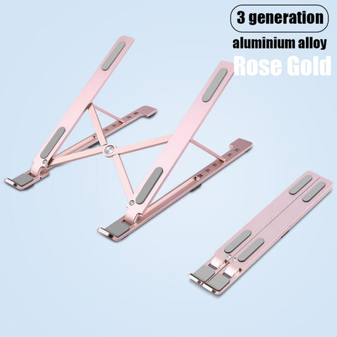 Image of Laptop Stand for MacBook Pro Notebook Stand Foldable Aluminium Alloy Tablet Stand Bracket Laptop Holder for Notebook