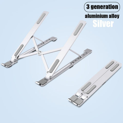 Image of Laptop Stand for MacBook Pro Notebook Stand Foldable Aluminium Alloy Tablet Stand Bracket Laptop Holder for Notebook