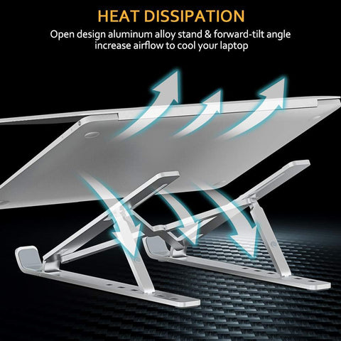 Image of Laptop Stand for MacBook Pro Notebook Stand Foldable Aluminium Alloy Tablet Stand Bracket Laptop Holder for Notebook