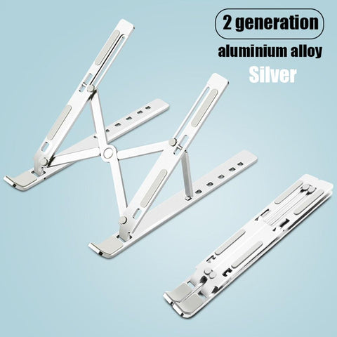 Image of Laptop Stand for MacBook Pro Notebook Stand Foldable Aluminium Alloy Tablet Stand Bracket Laptop Holder for Notebook