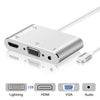 HDMI VGA to lightning adapter for Apple to Audio AV Multiple Digital Adapter Connector for iPhone for ipad ios 13