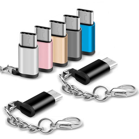 Image of Aluminium Alloy Micro USB To Type C Adapter For Phone Tablet