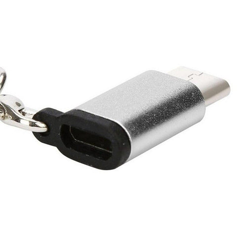 Image of Aluminium Alloy Micro USB To Type C Adapter For Phone Tablet