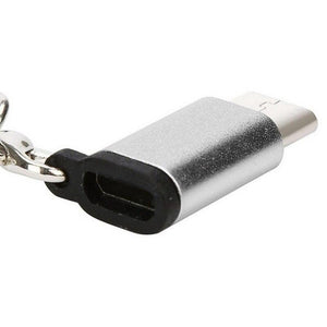 Aluminium Alloy Micro USB To Type C Adapter For Phone Tablet