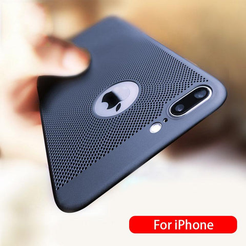 Image of Slim hard PC Dotted Matte Case Cover for iPhone Samsung models
