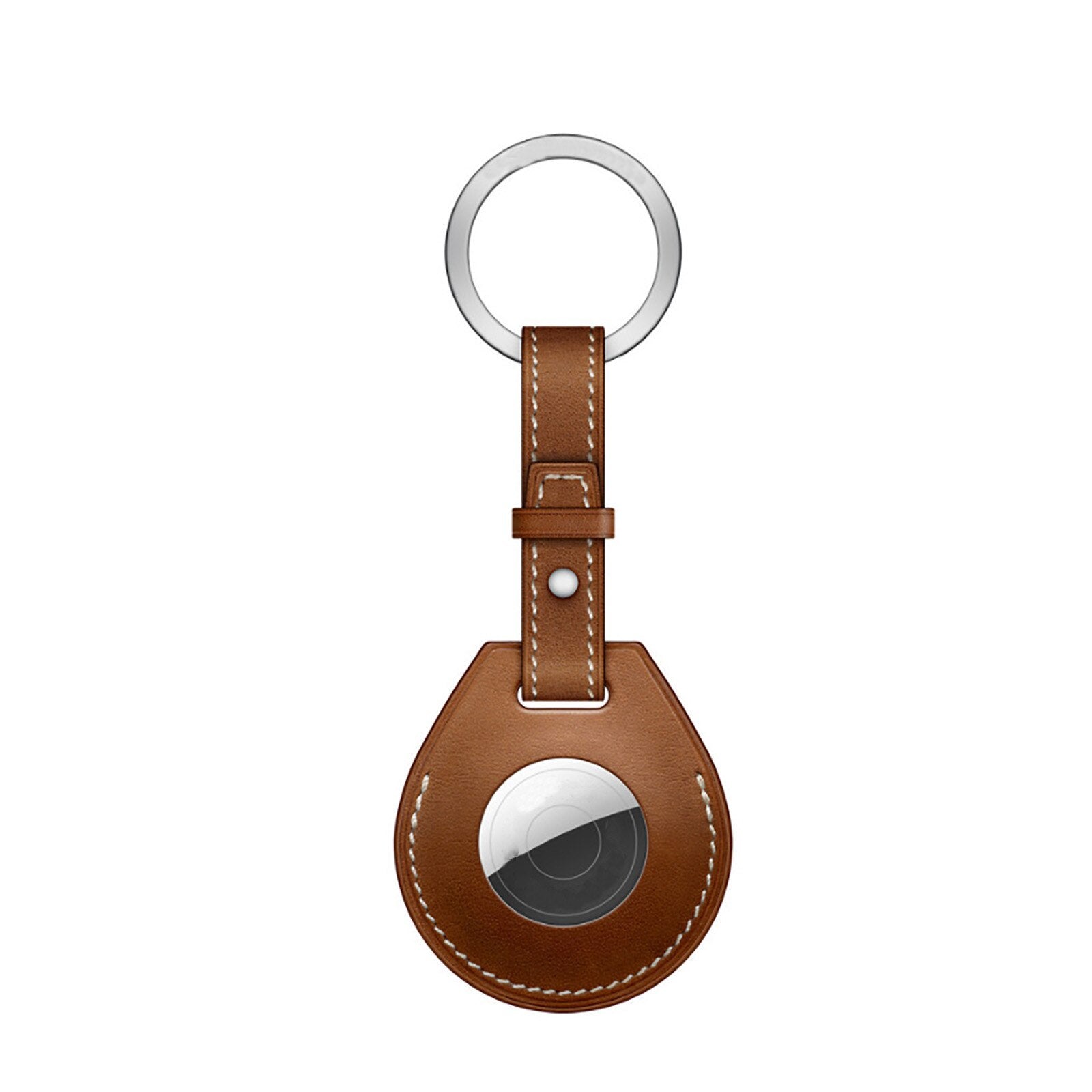 Leather Airtag Case For Apple Airtags Protective cover For Airtag Locator Tracker Anti-lost Device Sleeve Key Charm Luggage