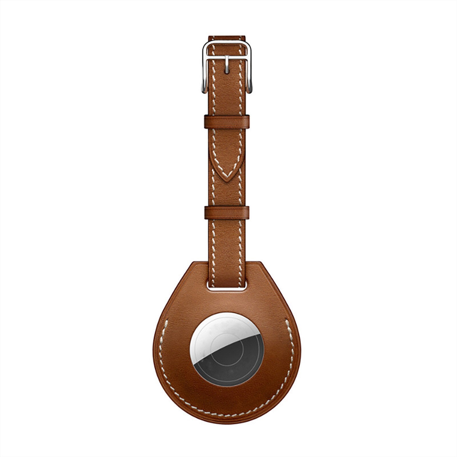 Leather Airtag Case For Apple Airtags Protective cover For Airtag Locator Tracker Anti-lost Device Sleeve Key Charm Luggage
