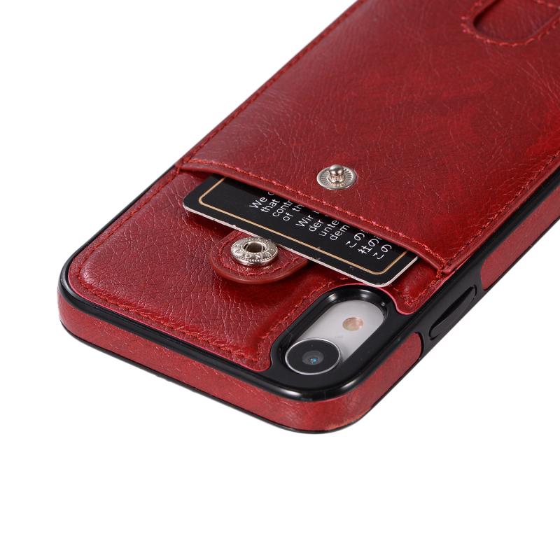 Leather phone case cover with lanyard