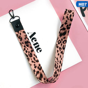 Leopard Print Lanyards for Keys ID Card Mobile Phone Straps Universal Neck Straps For USB Hang Rope Lanyards