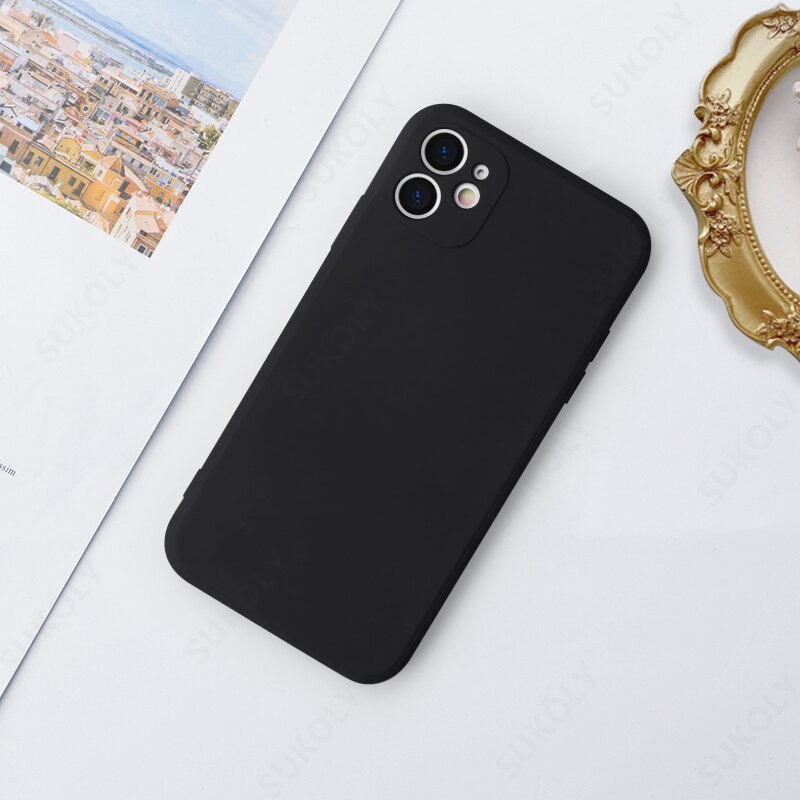 Liquid Silicone Soft Case For OnePlus 9R 9 Pro 8T 8 Pro Shockproof Square Candy Color Phone Case Camera Protective Cover