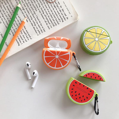 Image of Lovely Avocado Fruit Earphone Case For Apple Air pods I II pro
