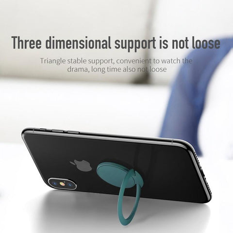 Image of Metal 360 Degree Spin Phone Ring Holder with retail packaging