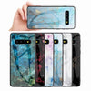 Marble glass shatterproof phone case for Samsung