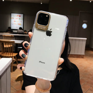 Metal Lens Protection Phone Cover For iPhone