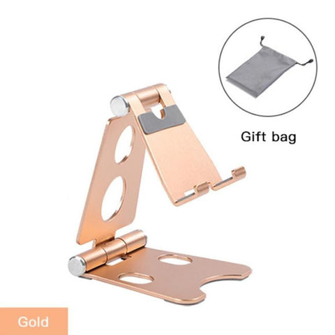 Image of Adjustable Metal Desktop Stand Holder Foldable Extend  for Smart Phones and tablets