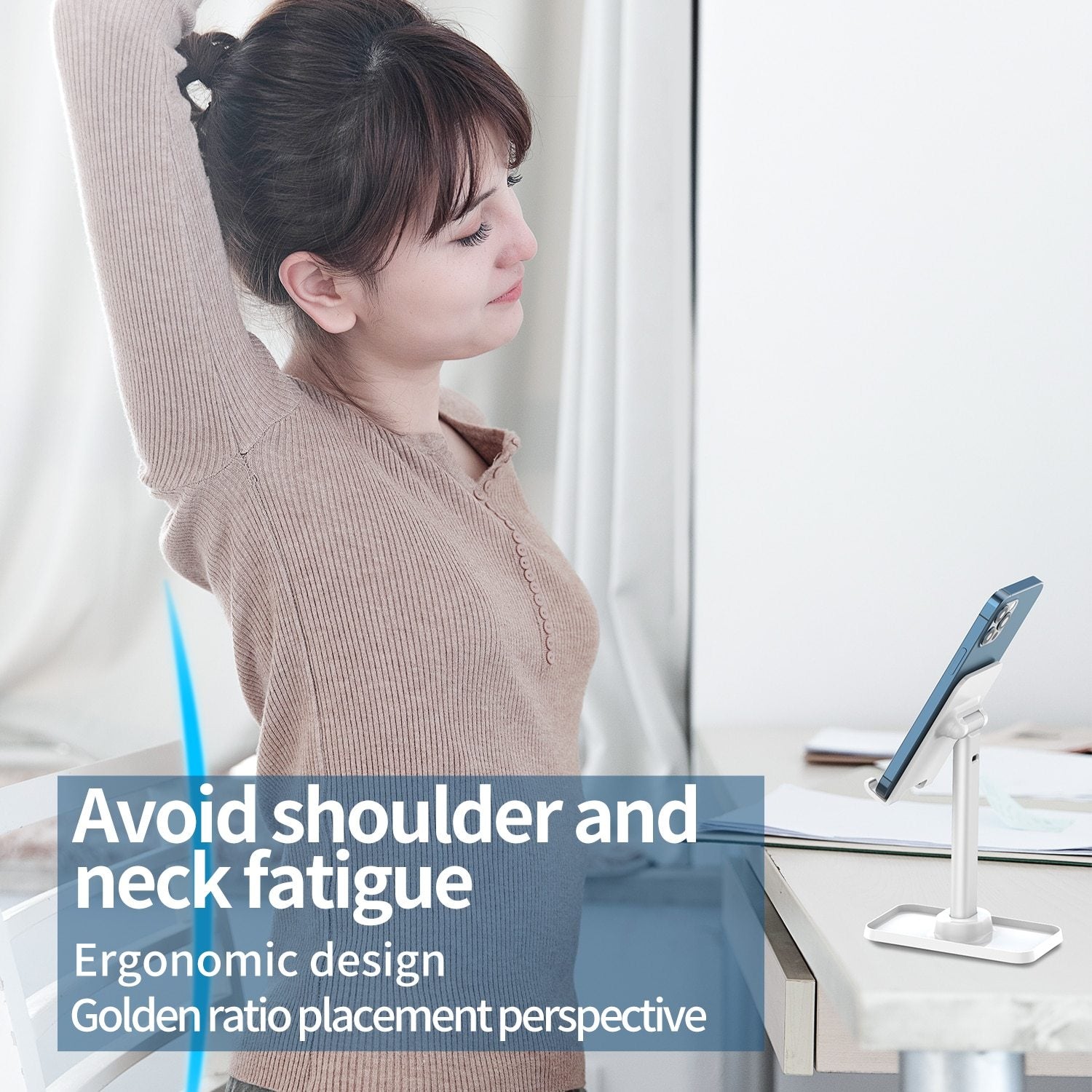 Multifunctional  Stretchable Desktop Phone Bracket For iPhone, Tablet, Universal Phone