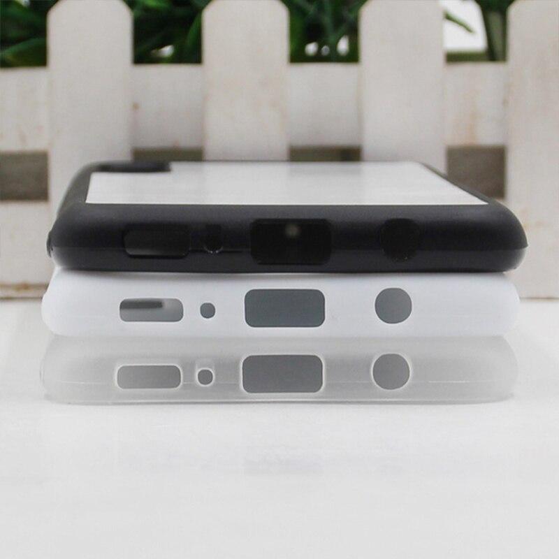 Plain blank Soft Phone Cases Cover +metal disk For DIY custom print Sublimation whole set