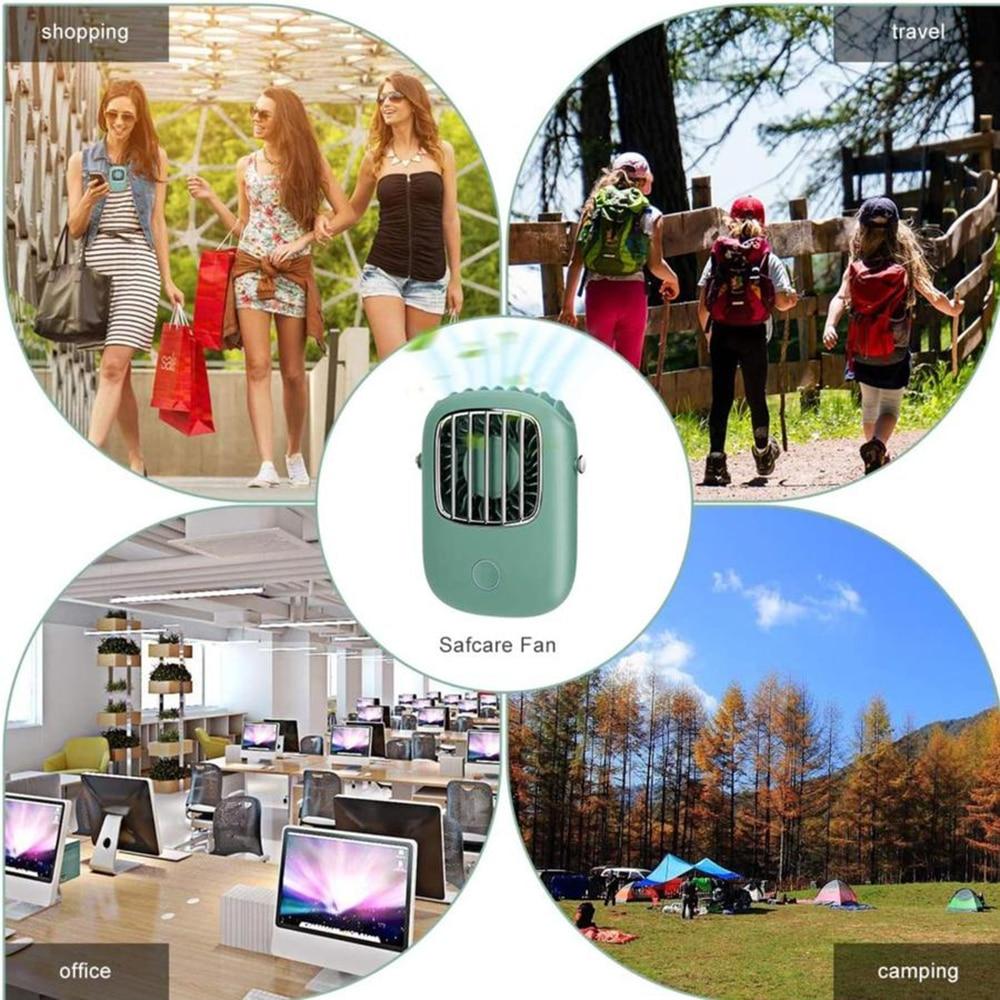 Neck Fan Mini USB 5V Portable Silent Small Electric Cooling Fans