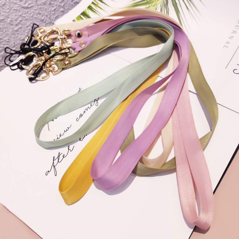 Neck Strap Metal Heart Clip Lanyard Mobile Phone Straps Strap Wrist Rope Phone Wrist Straps Hanging Rope Ornaments