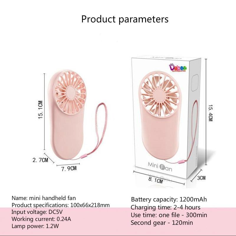 New Pattern Pocket Fans Usb Charge Mini- Hold Fans